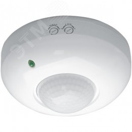 Датчик движения ИК потолочный 1200w 360 градусов 6м IP20 белый