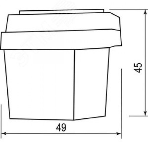 Фотореле 1300w 360 градусов IP44 белый/синий