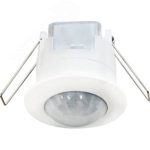 Датчик движения ИК встраиваемый 1200w 360 градусов 6м IP20 белый