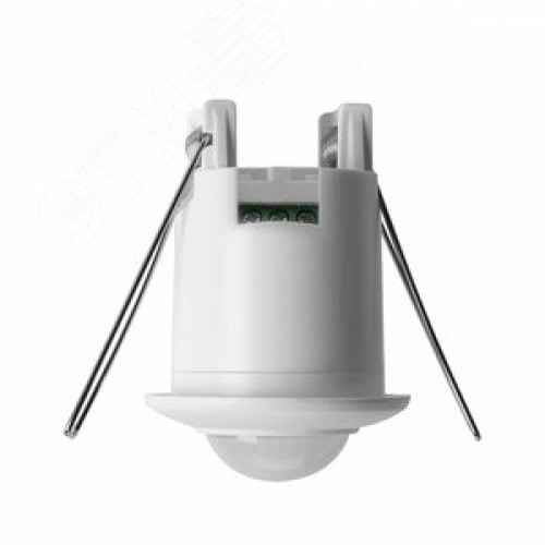 Датчик движения ИК встраиваемый 500w 360 градусов 6м IP20 белый