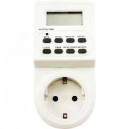 Розетка с таймером (недельная) электронная IP20 16А 3500W