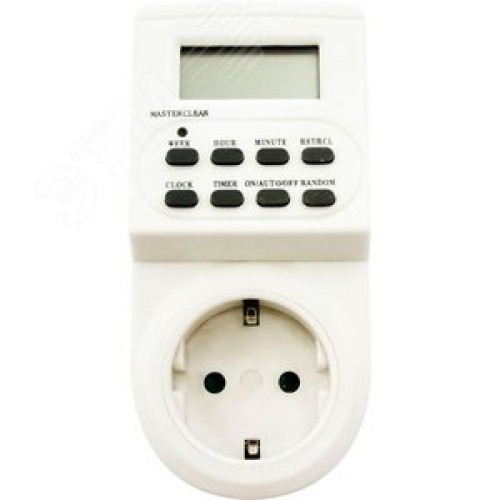 Розетка с таймером (недельная) электронная IP20 16А 3500W