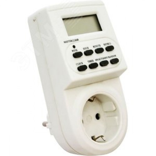 Розетка с таймером (недельная) электронная IP20 16А 3500W