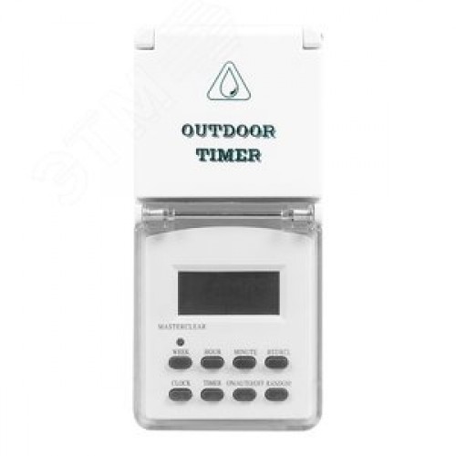 Розетка с таймером (недельная) электронная IP44 16А 3500W