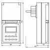 Розетка с таймером (недельная) электронная IP44 16А 3500W