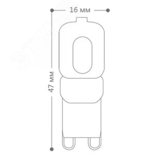 Лампа светодиодная LED 5вт 230в G9 белый капсульная