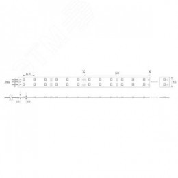 Лента светодиодная 4.8Вт/м 12В 3000К IP20 60LED/м LS603