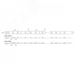 Лента светодиодная 9.6Вт/м 12В 6500К IP20 120LED/м LS612