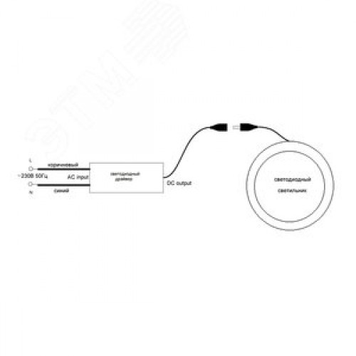 Светильник светодиодный ДВО-6w 4000K 480Лм со стеклом белый
