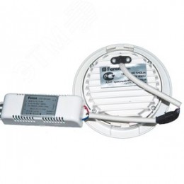 Светильник светодиодный ДВО-12w 4000K 960Лм со стеклом белый