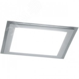 Светильник светодиодный ДВО-6w 4000K 480Лм квадратный со стеклом белый