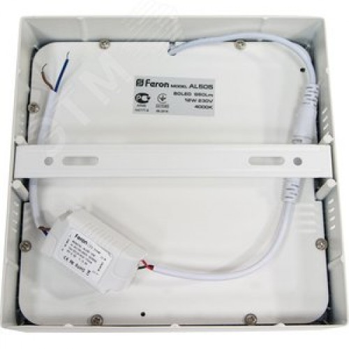 Светильник светодиодный ДПО-12w 4000K 960Лм квадратный белый