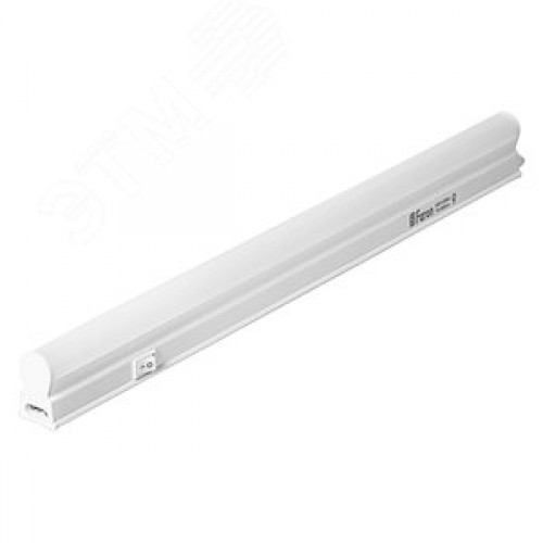 Светильник светодиодный ДПО-4w 4000К 350Лм пластик Т5 IP20 с выключателем и сетевым шнуром