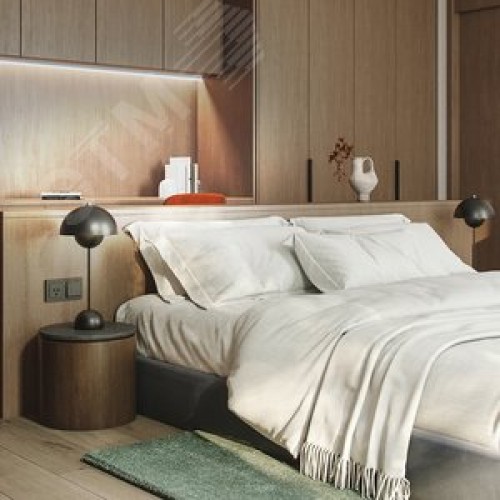 Светильник светодиодный ДПО-7w 4000К 600Лм пластик Т5 IP20 с выключателем и сетевым шнуром