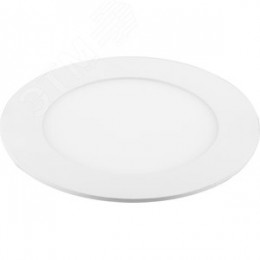 Светильник светодиодный ДВО-6w 4000K 480Лм slim белый