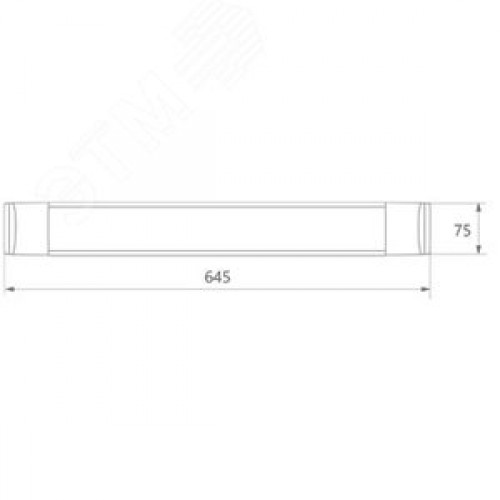 Светильник светодиодный ДПО-18вт 4500К 1700Лм IP20 металл (аналог ЛПО-2х18)