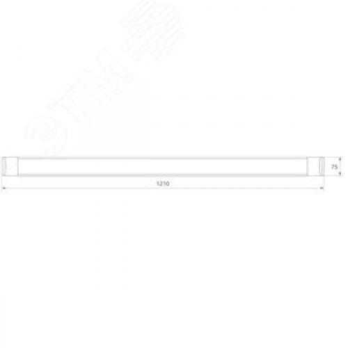 Светильник светодиодный ДПО-36вт 4500К 3600Лм IP40 металл (аналог ЛПО-2х36)