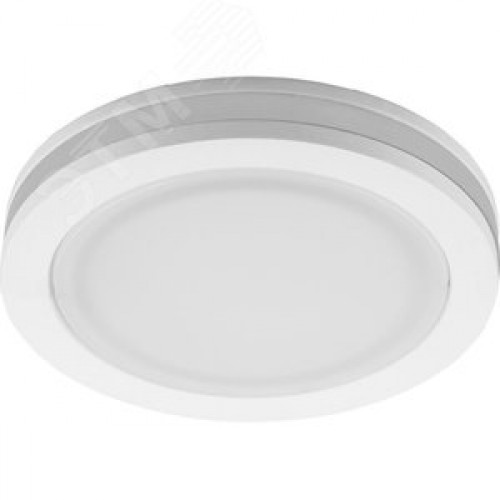 Светильник светодиодный ДВО-7w 4000K 560Лм с белой светодиодной подсветкой белый