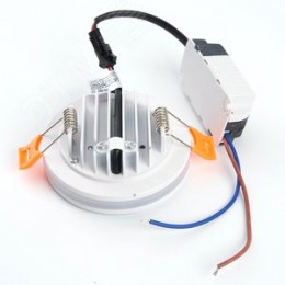 Светильник светодиодный ДВО-7w 4000K 560Лм с белой светодиодной подсветкой белый