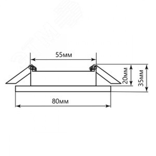 Светильник светодиодный ДВО-7w 4000K 560Лм с белой светодиодной подсветкой белый