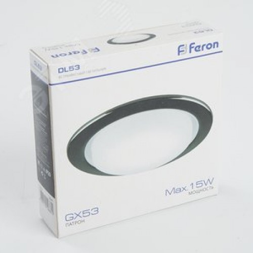 Светильник ДВО-15w GX53 без лампы черный хром