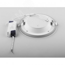 Светильник светодиодный ДВО-24w 4000K 1440Лм со стеклом белый