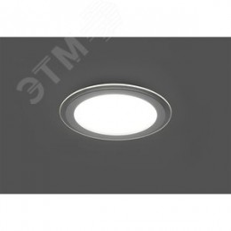 Светильник светодиодный ДВО-24w 4000K 1440Лм со стеклом белый