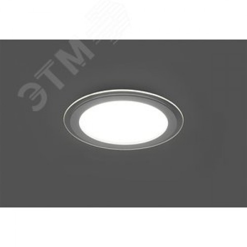 Светильник светодиодный ДВО-24w 4000K 1440Лм со стеклом белый