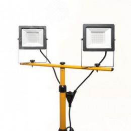 Прожекторы светодиодные ДО-2х50 на штативе 6400К 9000 Лм IP65