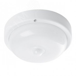 Светильник светодиодный ДБП-12w с датчиком 4000К 900Лм IP54 круглый белый ЖКХ