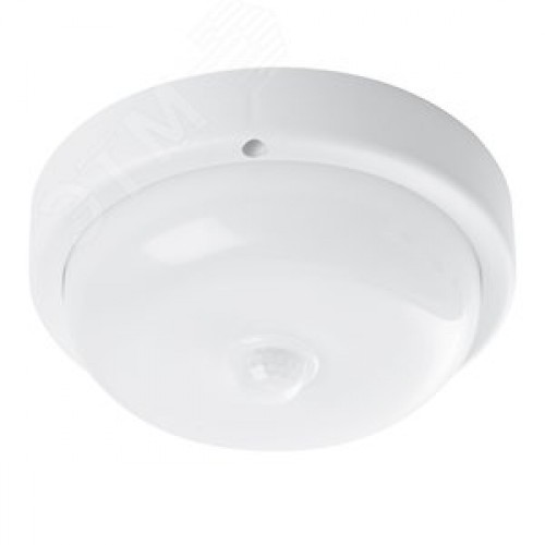 Светильник светодиодный ДБП-12w с датчиком 4000К 900Лм IP54 круглый белый ЖКХ