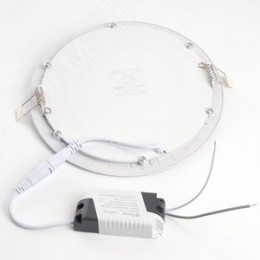 Светильник светодиодный ДВО-15w 4000K 1050Лм slim белый