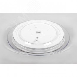 Светильник светодиодный ДБО-36w круглый матовый с эффектом Звездного неба регулировкой цветовой температуры 3000-6500К светового потока max 2900Лм и режима освещенности с пультом управления и таймером выключения