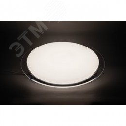 Светильник светодиодный ДБО-36w круглый матовый с эффектом Звездного неба регулировкой цветовой температуры 3000-6500К светового потока max 2900Лм и режима освещенности с пультом управления и таймером выключения