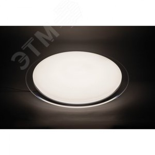 Светильник светодиодный ДБО-36w круглый матовый с эффектом Звездного неба регулировкой цветовой температуры 3000-6500К светового потока max 2900Лм и режима освещенности с пультом управления и таймером выключения