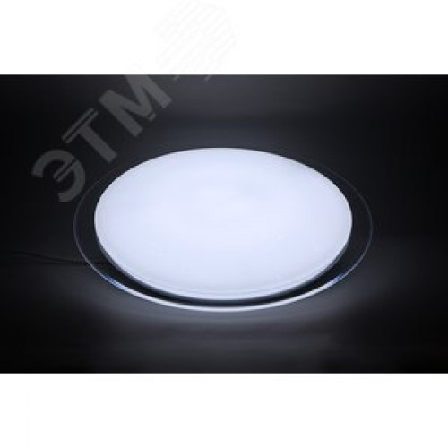 Светильник светодиодный ДБО-36w круглый матовый с эффектом Звездного неба регулировкой цветовой температуры 3000-6500К светового потока max 2900Лм и режима освещенности с пультом управления и таймером выключения