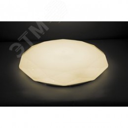 Светильник светодиодный ДБО-36w матовый с эффектом Звездного неба регулировкой цветовой температуры 3000-6500К светового потока max 2900Лм и режима освещенности с пультом управления и таймером выключения