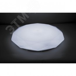 Светильник светодиодный ДБО-36w матовый с эффектом Звездного неба регулировкой цветовой температуры 3000-6500К светового потока max 2900Лм и режима освещенности с пультом управления и таймером выключения