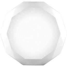 Светильник светодиодный ДБО-36w матовый с эффектом Звездного неба регулировкой цветовой температуры 3000-6500К светового потока max 2900Лм и режима освещенности с пультом управления и таймером выключения