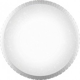 Светильник светодиодный ДБО-36w круглый матовый с эффектом Звездного неба регулировкой цветовой температуры 3000-6500К светового потока max 2900Лм и режима освещенности с пультом управления и таймером выключения