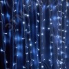 Гирлянда Занавес LED 5000К эффект стробов 1.5х1.5 м IP44