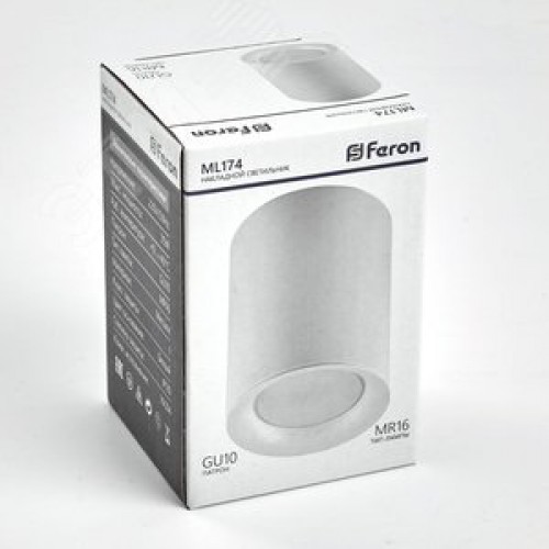 Светильник ДПО GU10 без лампы белый