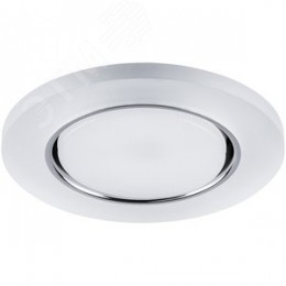 Светильник ДВО-15w GX53 без лампы со светодиодной подсветкой 4000К белый матовый