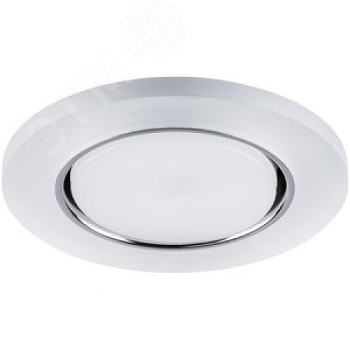 Светильник ДВО-15w GX53 без лампы со светодиодной подсветкой 4000К белый матовый