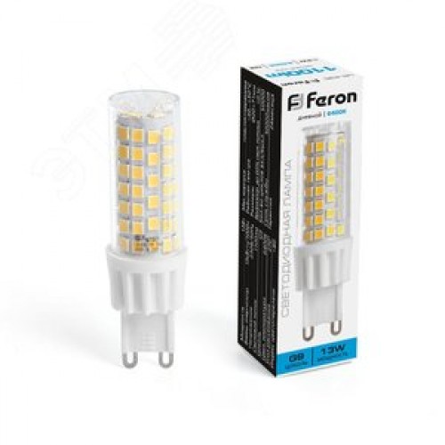 Лампа светодиодная LED 13вт 230в G9 дневной капсульная