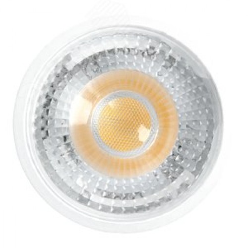 Лампа светодиодная LED 7вт 230в G5.3 теплый с линзой 38 град .PRO