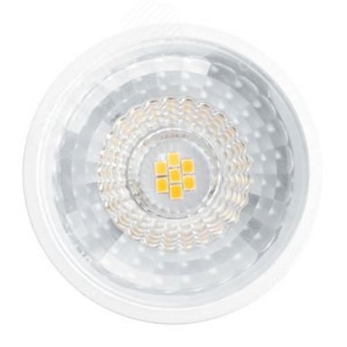 Лампа светодиодная LED 7вт 230в GU10 теплый с линзой 110 град .PRO