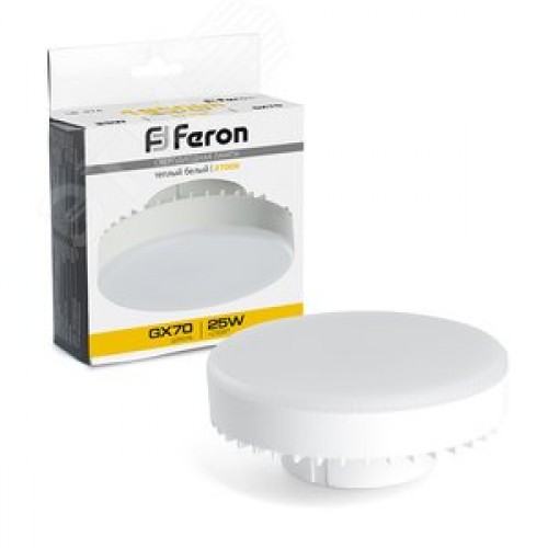 Лампа светодиодная LED 25вт GX70 теплый таблетка