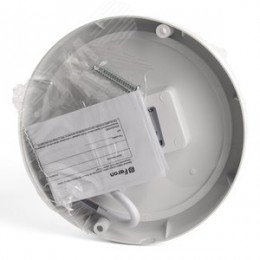 Светильник светодиодный ДБП-12w с оптико-акустическим датчиком 4000К 960Лм IP65 круглый белый ЖКХ