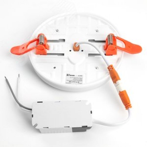 Светильник светодиодный ДВО-12w 4000К 1200Лм slim белый с регулируемым монтажным диаметром (до 90мм)